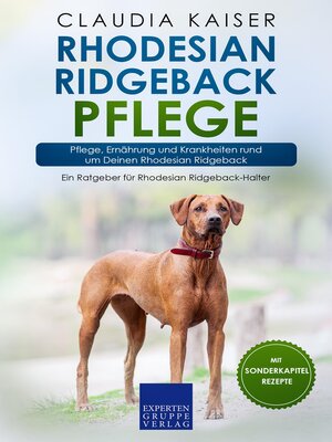 cover image of Rhodesian Ridgeback Pflege